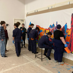 Lycée professionnel Coëtlogon - Fresque Erasmus - Janvier 2025 (2)