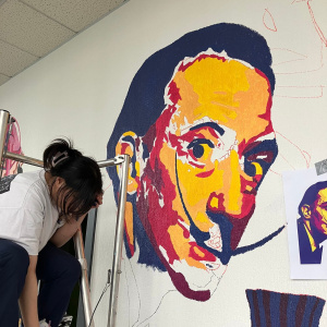 Fresque amphitheatre - Boris Foscolo & TRPIP1 - Lycée professionnel Coëtlogon - Travail 03