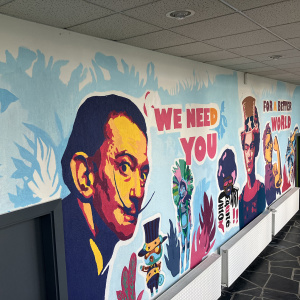 Fresque amphitheatre - Boris Foscolo & TRPIP1 - Lycée professionnel Coëtlogon - Perspective 01