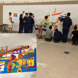 Lycée professionnel Coëtlogon - Fresque Erasmus - Janvier 2025 (16)