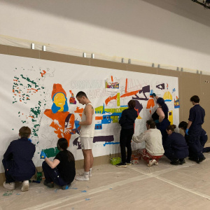 Lycée professionnel Coëtlogon - Fresque Erasmus - Janvier 2025 (11)