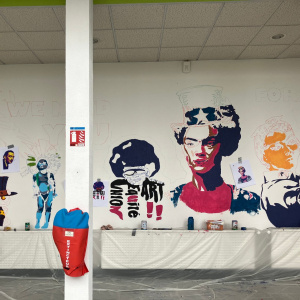 Fresque amphitheatre - Boris Foscolo & TRPIP1 - Lycée professionnel Coëtlogon - Travail 02