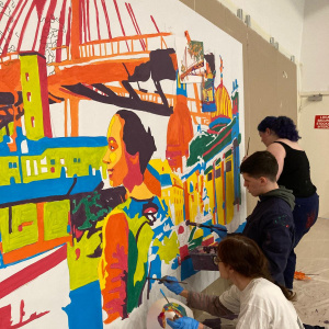 Lycée professionnel Coëtlogon - Fresque Erasmus - Janvier 2025 (13)