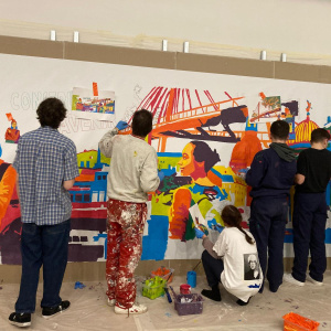 Lycée professionnel Coëtlogon - Fresque Erasmus - Janvier 2025 (15)
