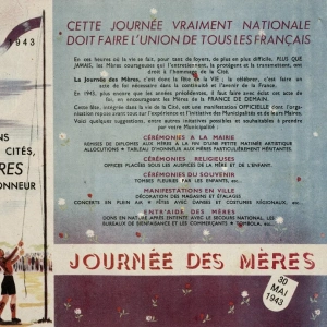 Prospectus de promotion de la Journée des mères du 30 mai 1943 – Fonds de l'Union régionale corporative agricole d'Ille-et-Vilaine – 112 W 51