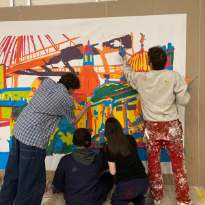 Lycée professionnel Coëtlogon - Fresque Erasmus - Janvier 2025 (14)